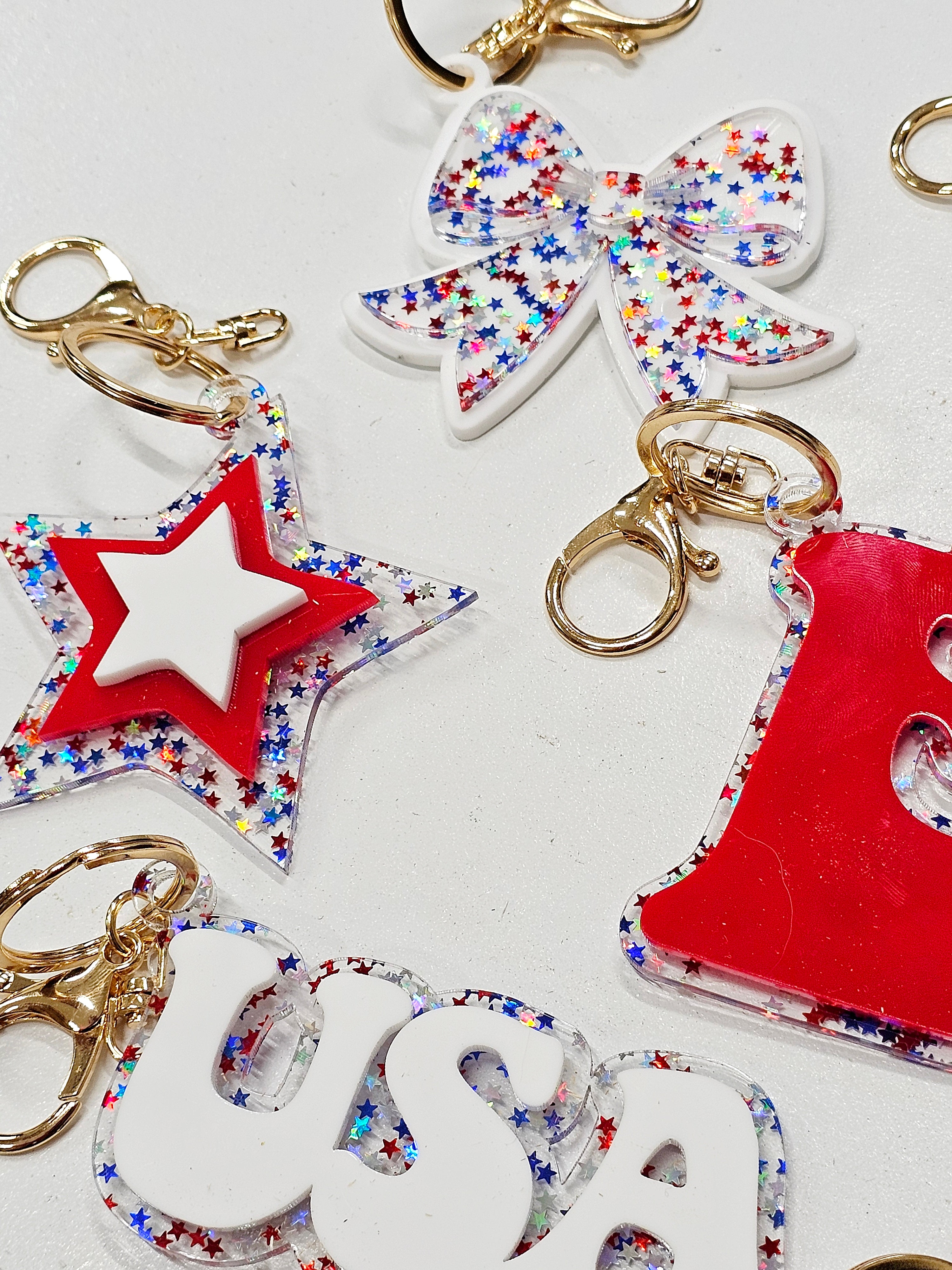 Patriotic Bag Charms