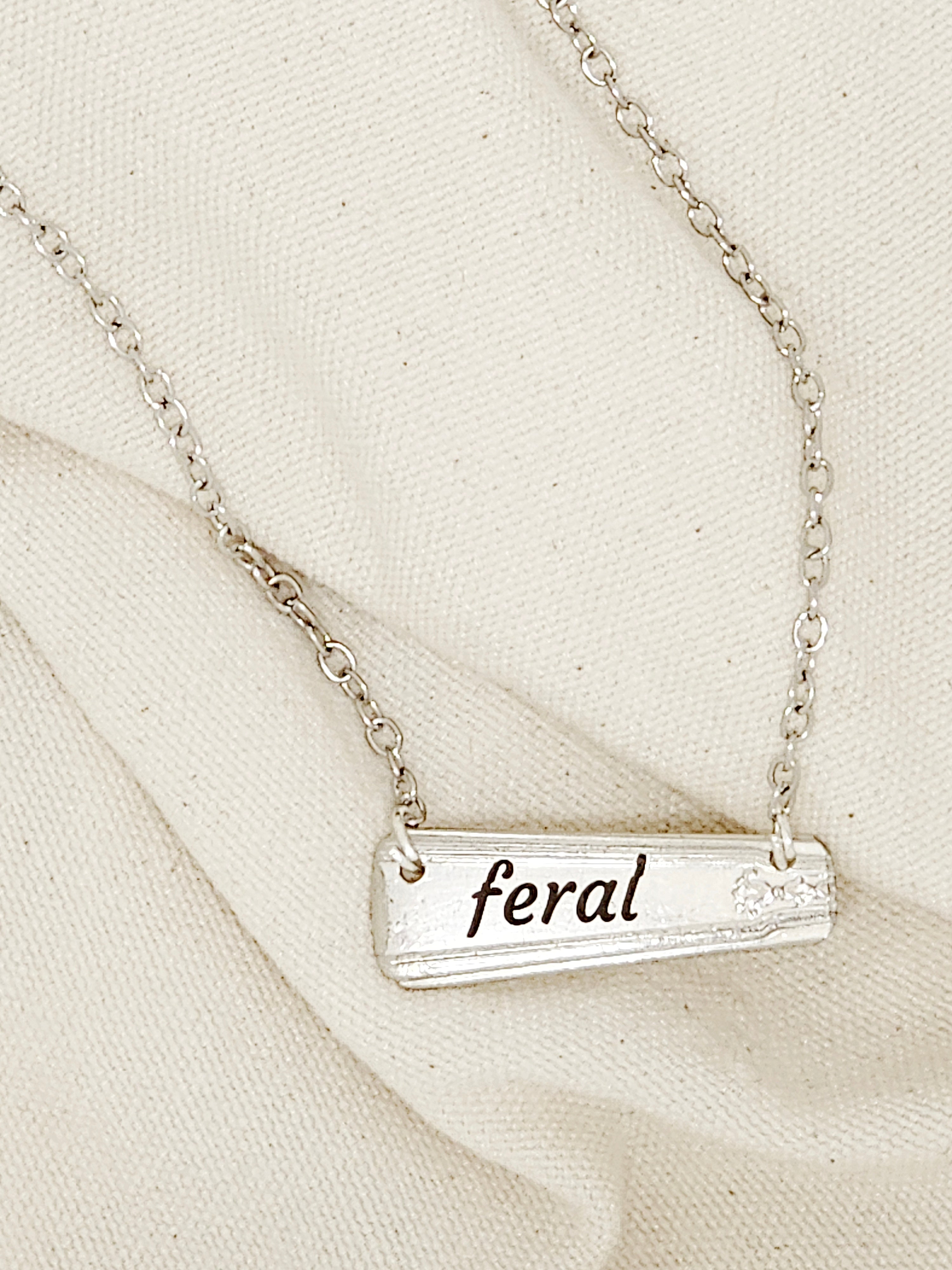 “Feral” Spoon Necklace or Bracelet – Handcrafted Upcycled Silverware Jewelry – Funny Statement Piece