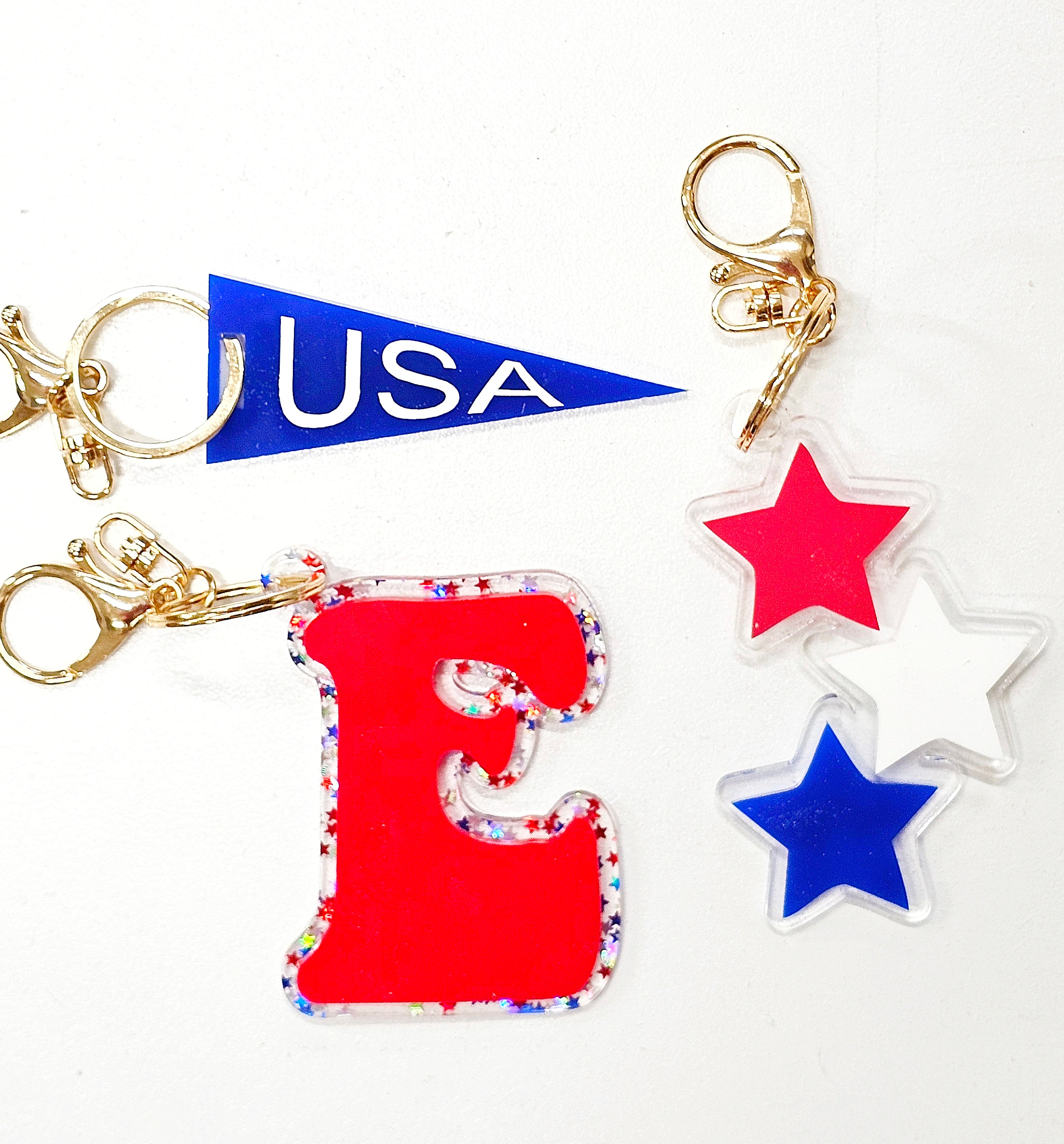 Patriotic Bag Charms