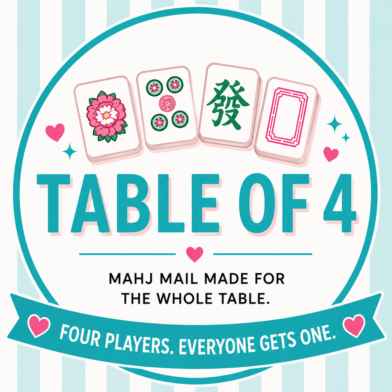 Mahj Mail Table of 4