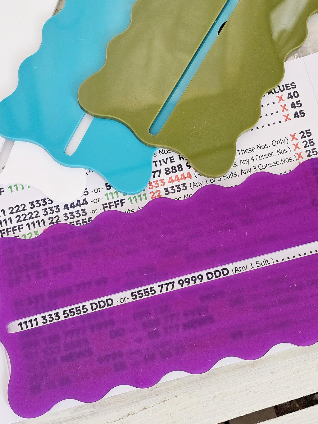 Personalized Mahjong Line Reader, Large Card Tool, Mahjong Gift