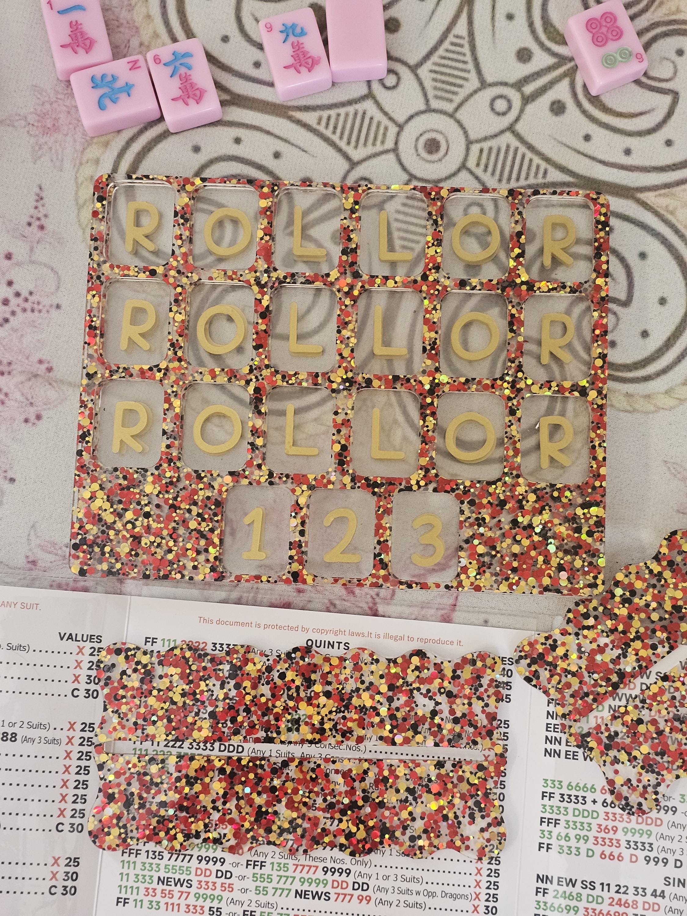 RETIRED Red and Gold Glitter Charleston Flow Board