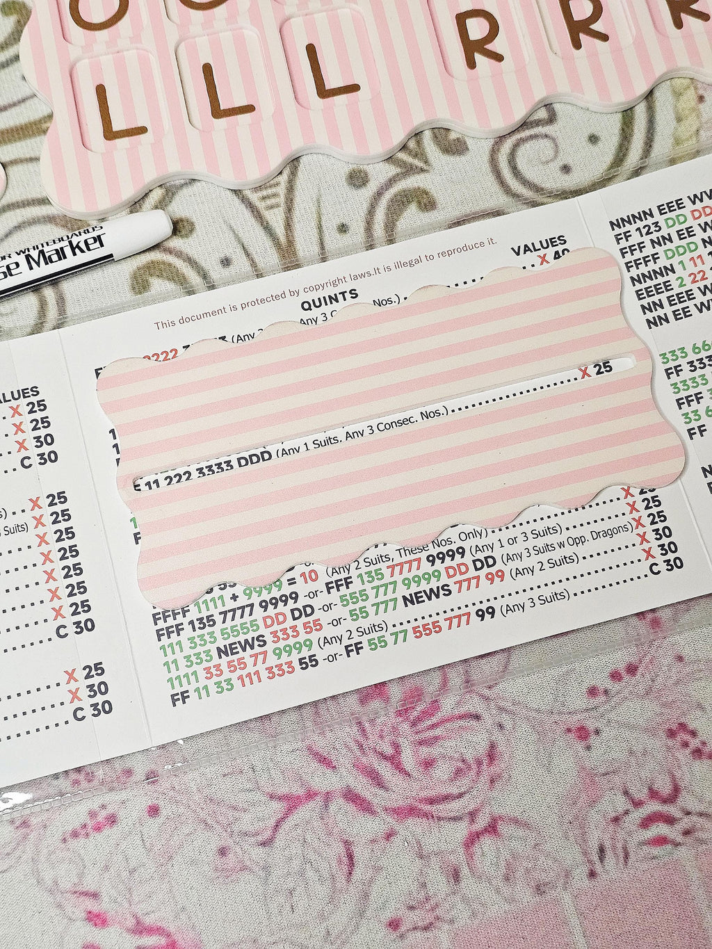 "The Scallop Pink Parlor" Charleston Flow Board