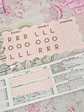 "The Scallop Pink Parlor" Charleston Flow Board