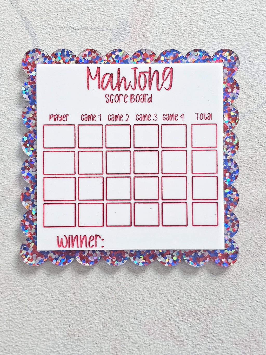 Patriotic Mahjong Practice Board, Mahjong Beginner, Mahjong Line Reader, Charleston, Mahjong Accessories, Mahjong Scoreboard, Mahjong Tiles