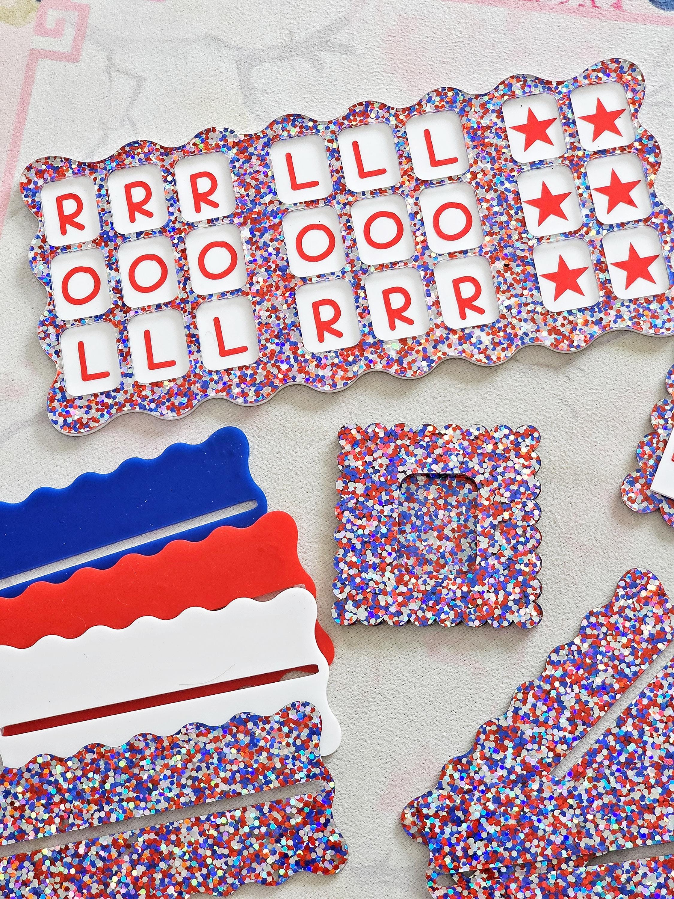 Patriotic Mahjong Practice Board, Mahjong Beginner, Mahjong Line Reader, Charleston, Mahjong Accessories, Mahjong Scoreboard, Mahjong Tiles