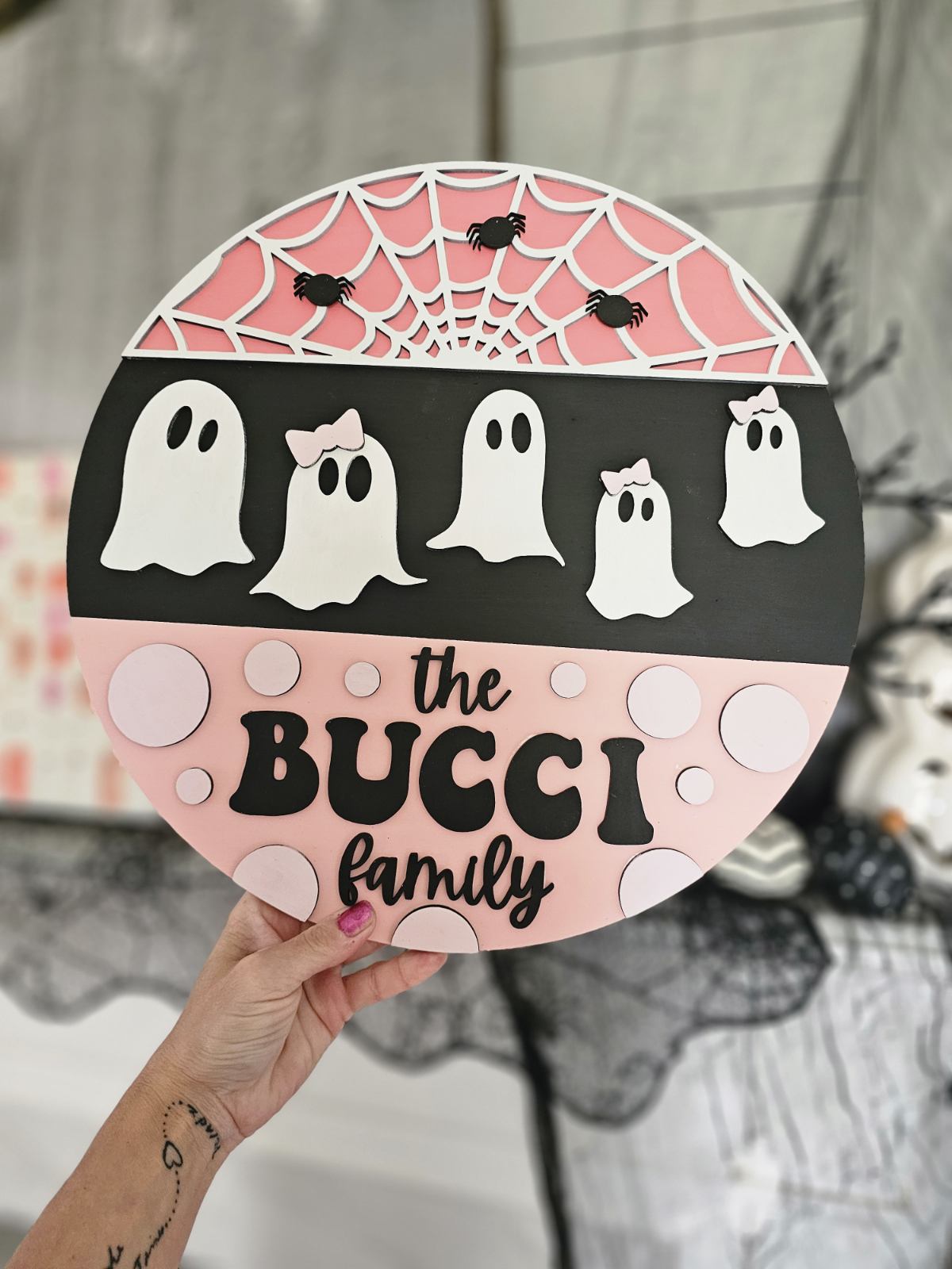 Ghost family sign/door hanger