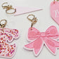 Pink bag charms