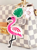 Flamingo bag charm