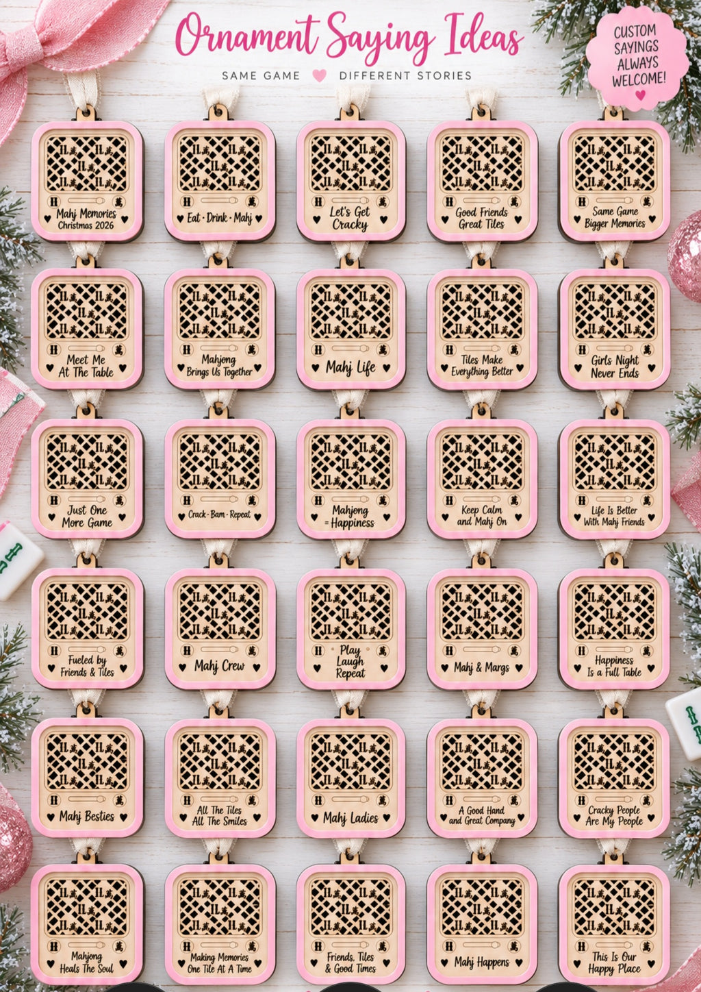 Talking Mahjong Ornament