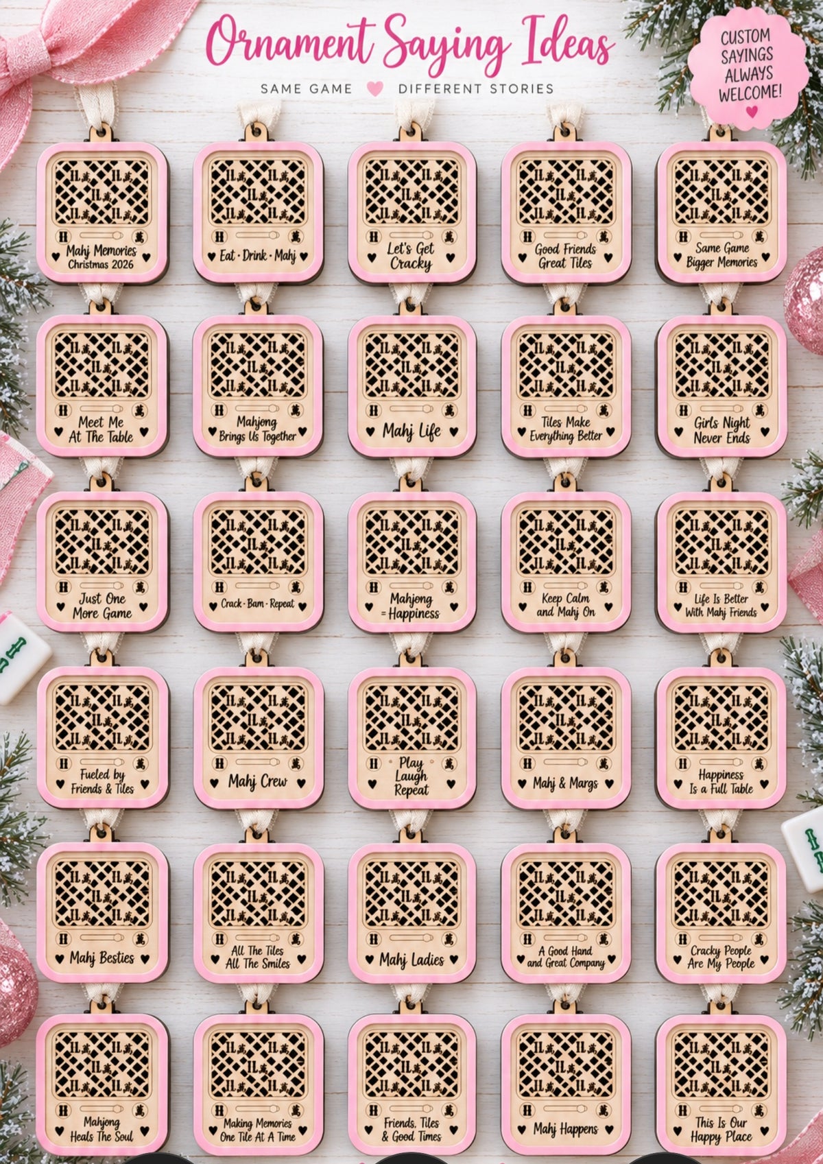 Talking Mahjong Ornament