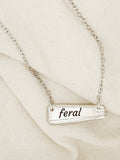 “Feral” Spoon Necklace or Bracelet – Handcrafted Upcycled Silverware Jewelry – Funny Statement Piece