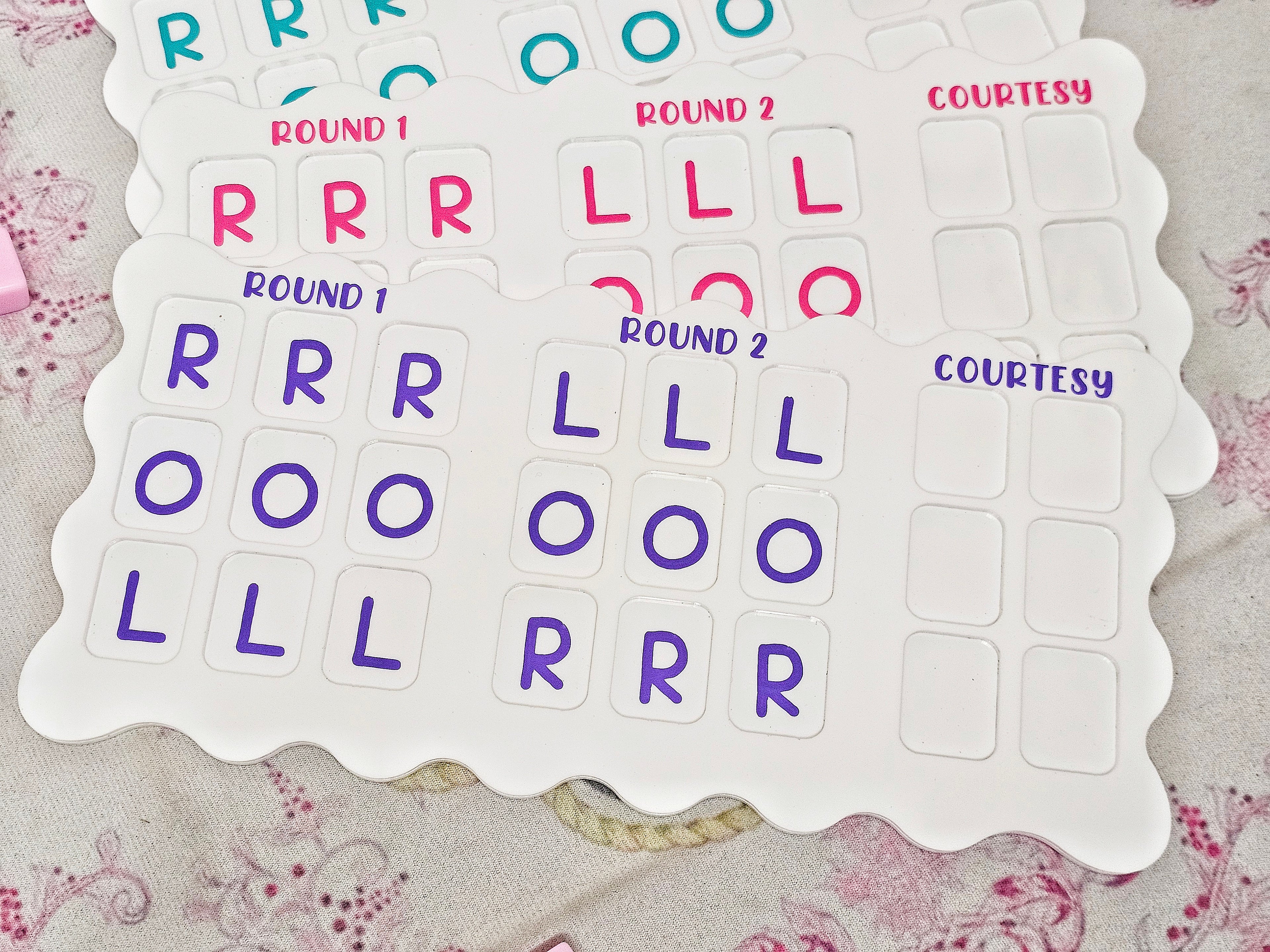 The Scallop – White Acrylic Mahjong Practice Board