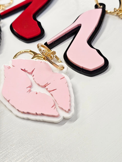 Heel, Lipstick and Lip Bag Charms
