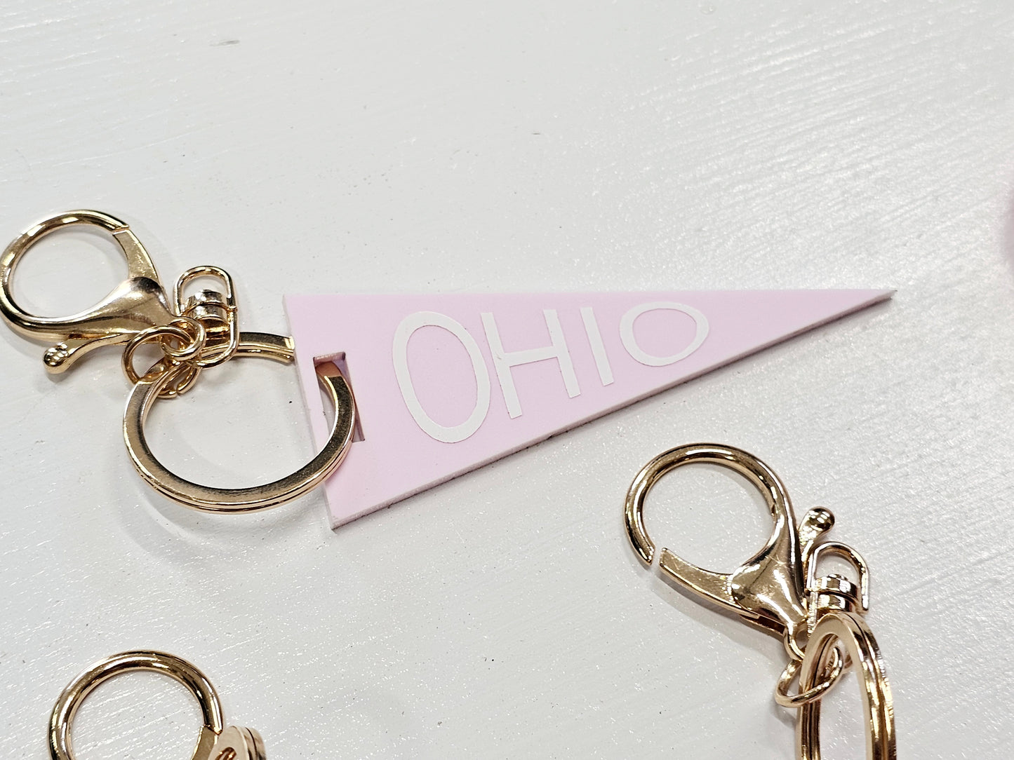 Pink bag charms