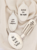 Vintage Spoon & Fork Bookmarks – Handcrafted Silverware – Custom Engraved – One of a Kind