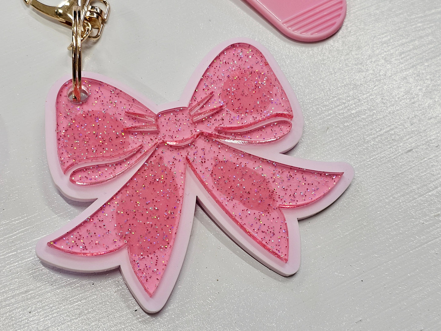 Pink bag charms